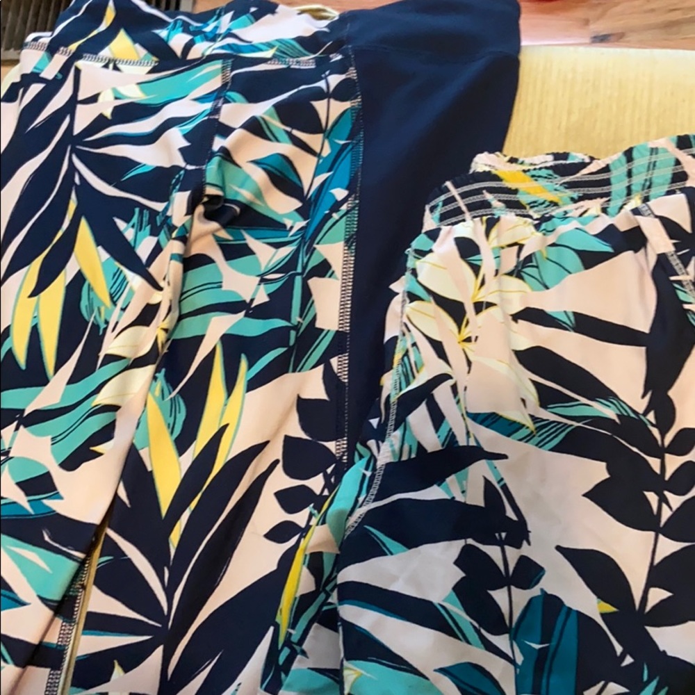 Old navy matching shorts and leggings girls XL 14